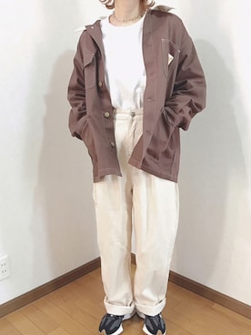 「pairpair」｜「アイテム（ジャケット/アウター）」を使った、あゆさん（レディース・157cm）の秋コーディネート