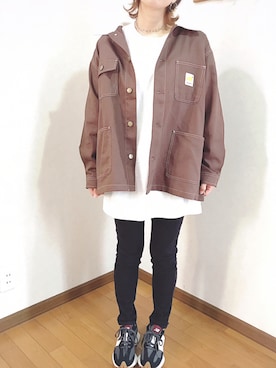 「pairpair」｜「アイテム（ジャケット/アウター）」を使った、あゆさん（レディース・157cm）の秋コーディネート