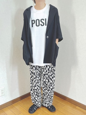 「NOMINE（ノミネ）のアイテム（ジャケット/アウター）」を使った、あゆさん（レディース・157cm）の夏コーディネート