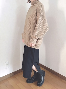「antiqua」｜「アイテム（オールインワン・サロペット）」を使った、あゆさん（レディース・157cm）の秋コーディネート