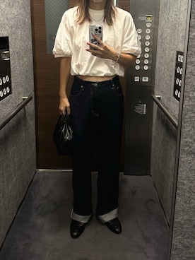 「アイテム（ブレスレット）」を使った、Aさん（レディース・167cm）の秋コーディネート