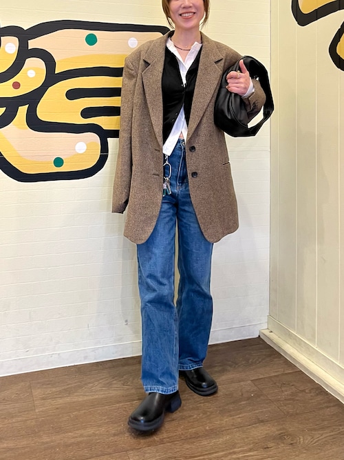 Herringbone Wool Jacket（テーラードジャケット）｜anuke（アンヌーク