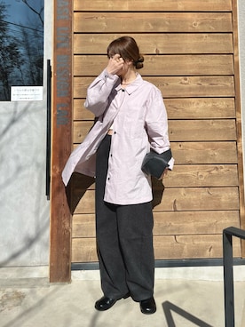 「anuke（アンヌーク）のアイテム（トップス）」を使った、𝕂𝔼𝕀𝕂𝕆さん（レディース・160cm）の春コーディネート