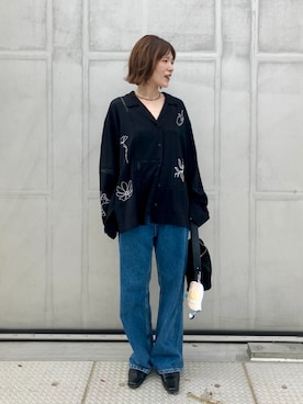 「HEILIS（ヘイリス）のアイテム」を使った、𝕂𝔼𝕀𝕂𝕆さん（レディース・160cm）の秋コーディネート