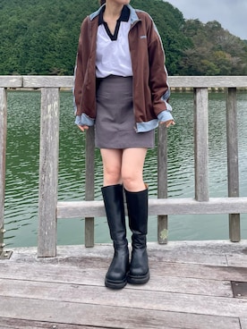 「アイテム（ジャージ）」を使った、𝕂𝔼𝕀𝕂𝕆さん（レディース・160cm）の秋コーディネート