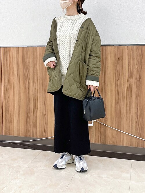 via j(ヴィアジェイ) クルーネックケーブルニット CANAL JEAN（キャナルジーン）の「via j(ヴィアジェイ) クルーネック