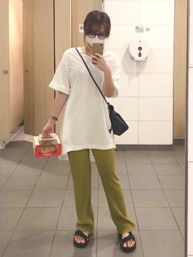 「LEPSIM（レプシィム）のアイテム（チュニック）」を使った、bear_cherryさん（レディース・160cm）の夏コーディネート