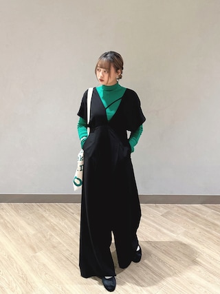 CLANE（クラネ）の「SLANT DESIGN ALL IN ONE（つなぎ/オールインワン 