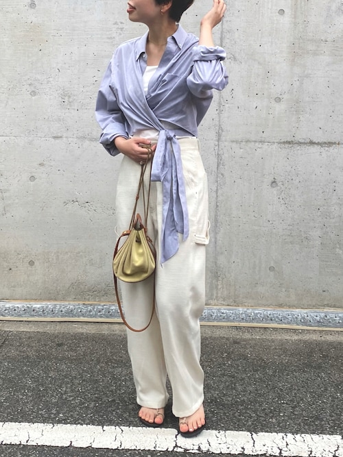6（ロク）の「＜6(ROKU)＞WHITE PAINTER PANTS/パンツ（その他