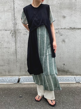 「さんぽ」｜ehさん（レディース・158cm）の夏コーディネート