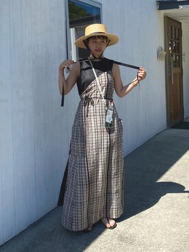 「さんぽ」｜ehさん（レディース・158cm）の夏コーディネート