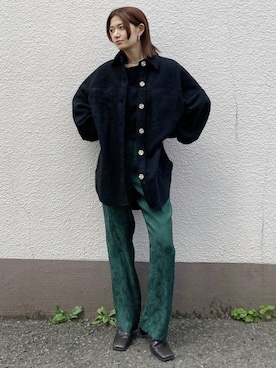 「EMODA（エモダ）のアイテム（ジャケット/アウター）」を使った、EMODA Official_STAFFさん（レディース・160cm）の秋コーディネート