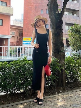 「EMODA（エモダ）のアイテム（ワンピース/ドレス）」を使った、EMODA Official_STAFFさん（レディース・168cm）の夏コーディネート