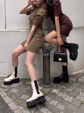 「EMODA（エモダ）のアイテム（ワンピース/ドレス）」を使った、EMODA Official_STAFFさん（レディース・164cm）の夏コーディネート