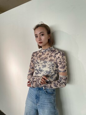 「EMODA（エモダ）のアイテム（Tシャツ/カットソー）」を使った、EMODA Official_STAFFさん（レディース・162cm）の夏コーディネート