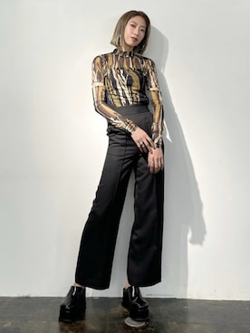 「EMODA（エモダ）のアイテム（Tシャツ/カットソー）」を使った、EMODA Official_STAFFさん（レディース・172cm）の夏コーディネート