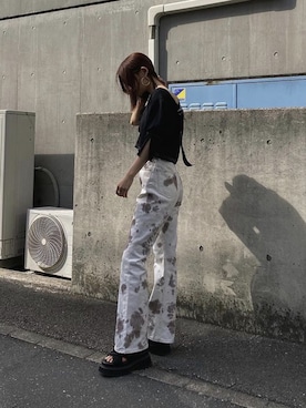 「EMODA（エモダ）のアイテム（シャツ/ブラウス）」を使った、EMODA Official_STAFFさん（レディース・160cm）の夏コーディネート