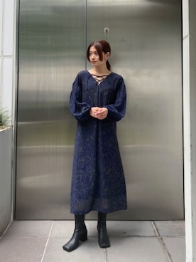 「EMODA（エモダ）のアイテム（ワンピース/ドレス）」を使った、EMODA Official_STAFFさん（レディース・160cm）の夏コーディネート