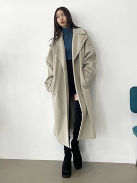 「EMODA（エモダ）のアイテム（その他アウター）」を使った、EMODA Official_STAFFさん（レディース・165cm）の夏コーディネート