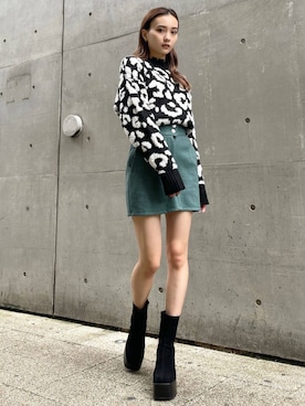 EMODA Official_STAFFさん(レディース・162cm)の冬コーディネート