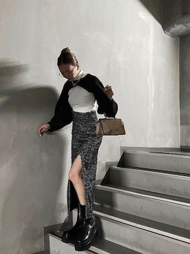 「EMODA（エモダ）のアイテム（Tシャツ/カットソー）」を使った、EMODA Official_STAFFさん（レディース・162cm）の夏コーディネート