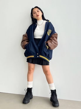 「EMODA（エモダ）のアイテム（ジャケット/アウター）」を使った、EMODA Official_STAFFさん（レディース・152cm）の夏コーディネート