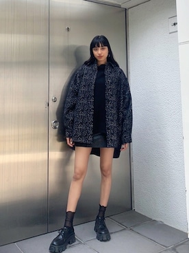 「EMODA（エモダ）のアイテム（ジャケット/アウター）」を使った、EMODA Official_STAFFさん（レディース・167cm）の夏コーディネート