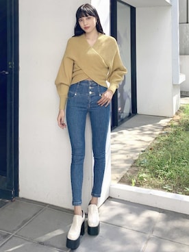 EMODA Official_STAFFさん（レディース・167cm）の冬コーディネート