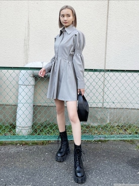 「EMODA（エモダ）のアイテム（ワンピース/ドレス）」を使った、EMODA Official_STAFFさん（レディース・162cm）の春コーディネート