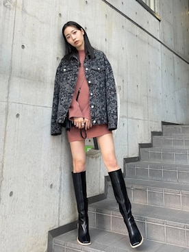 EMODA Official_STAFFさん（レディース・165cm）の冬コーディネート