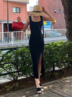 「EMODA（エモダ）のアイテム（ワンピース/ドレス）」を使った、EMODA Official_STAFFさん（レディース・162cm）の夏コーディネート