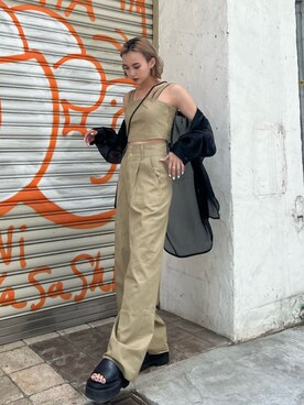 「EMODA（エモダ）のアイテム（シャツ/ブラウス）」を使った、EMODA Official_STAFFさん（レディース・162cm）の春コーディネート