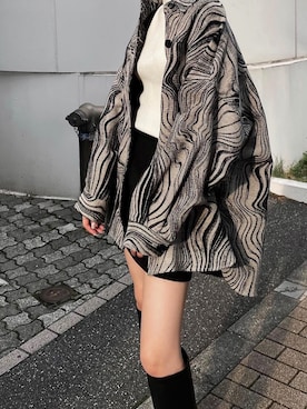 「EMODA（エモダ）のアイテム（ジャケット/アウター）」を使った、EMODA Official_STAFFさん（レディース・162cm）の秋コーディネート