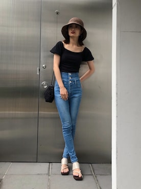 EMODA Official_STAFFさん（レディース・160cm）の夏コーディネート