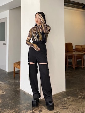 「EMODA（エモダ）のアイテム（Tシャツ/カットソー）」を使った、EMODA Official_STAFFさん（レディース・152cm）の夏コーディネート