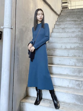 EMODA Official_STAFFさん(レディース・165cm)の冬コーディネート