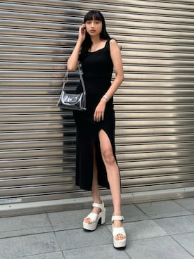 「EMODA（エモダ）のアイテム（ワンピース/ドレス）」を使った、EMODA Official_STAFFさん（レディース・168cm）の春コーディネート