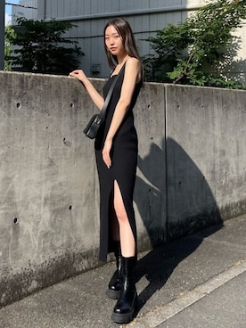 「EMODA（エモダ）のアイテム（ワンピース/ドレス）」を使った、EMODA Official_STAFFさん（レディース・165cm）の夏コーディネート