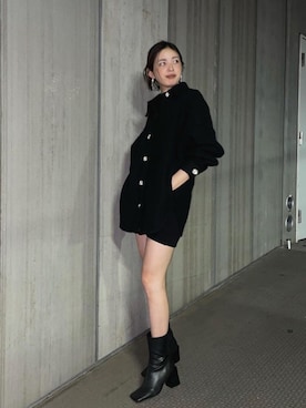 「EMODA（エモダ）のアイテム（ジャケット/アウター）」を使った、EMODA Official_STAFFさん（レディース・163cm）の秋コーディネート