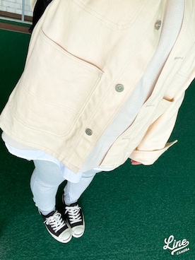 Yumam♡haruさんの「【CONVERSE】ジャックパーセル　JACK PURCELL」を使ったコーディネート