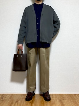 「PUBLIC TOKYO（パブリックトウキョウ）のアイテム（チノパンツ）」を使った、taku/さん（メンズ・177cm）の冬コーディネート
