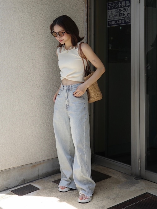 wide loose denim