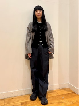 「URBAN RESEARCH DOORS（アーバンリサーチドアーズ）のアイテム（ジャケット/アウター）」を使った、まりなさん（レディース・159cm）の秋コーディネート