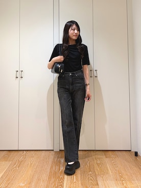 「NATURAL BEAUTY BASIC（ナチュラルビューティーベーシック）のアイテム（その他パンツ）」を使った、mo-riさん（レディース・161cm）の秋コーディネート