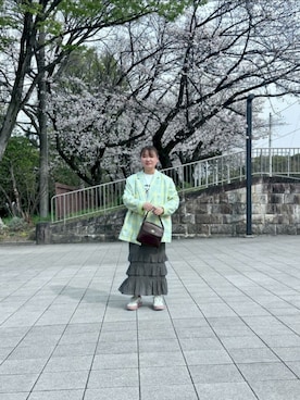 「Design Tshirts Store graniph（デザイン　ティーシャツ　ストア　グラニフ）のアイテム」を使った、0205momiziさん（レディース・158cm）の春コーディネート