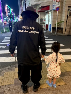 「CDG（シーディージー）のアイテム」を使った、ヤスオ･ヘミングさん（メンズ・171cm）の夏コーディネート