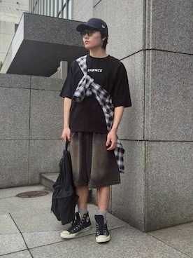 「DAWNCE（ダウンス）のアイテム」を使った、DAWNCEさん（メンズ・170cm）の夏コーディネート