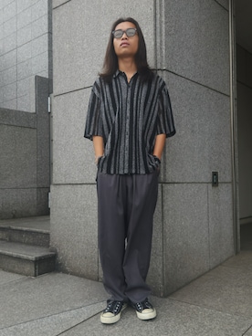 「DAWNCE（ダウンス）のアイテム」を使った、DAWNCEさん（メンズ・170cm）の夏コーディネート