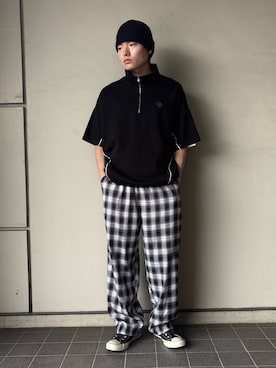 「DAWNCE（ダウンス）のアイテム」を使った、DAWNCEさん（メンズ・170cm）の夏コーディネート