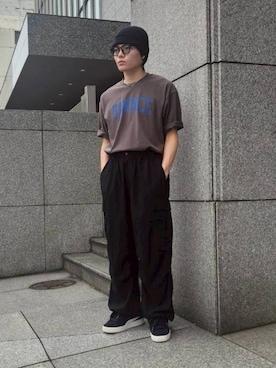 「DAWNCE（ダウンス）のアイテム」を使った、DAWNCEさん（メンズ・170cm）の夏コーディネート